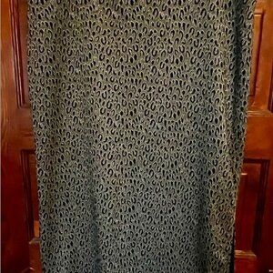 Loft Animal Print Pencil Skirt